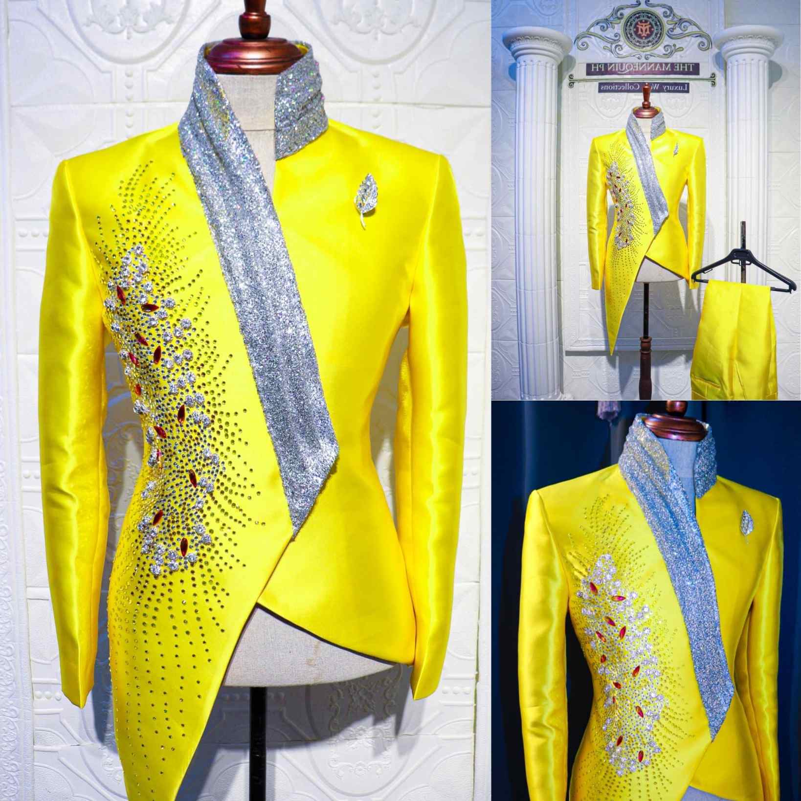 Formal Wear For Men Yellow - Модные желтые свадебные смокинги, уникальный комплект