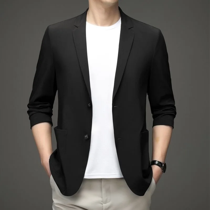 Men Formal Wear With Coat - Новинка, летние мужские тонкие блейзеры, деловой