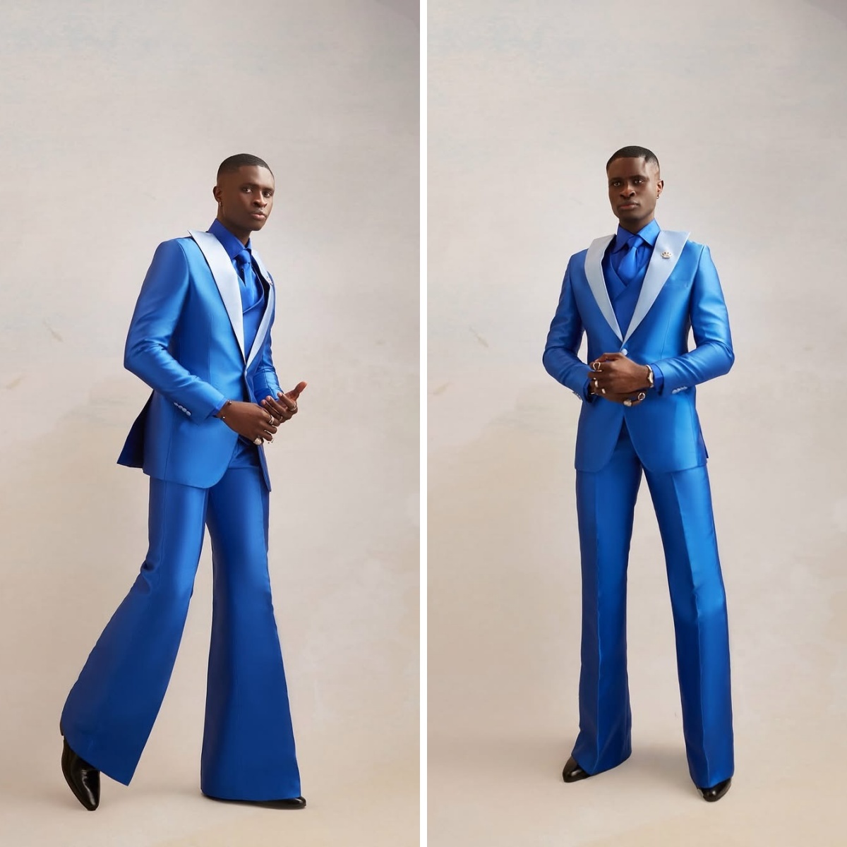 Men Formal Wear Modern - Атласный мужской костюм, комплект из 3