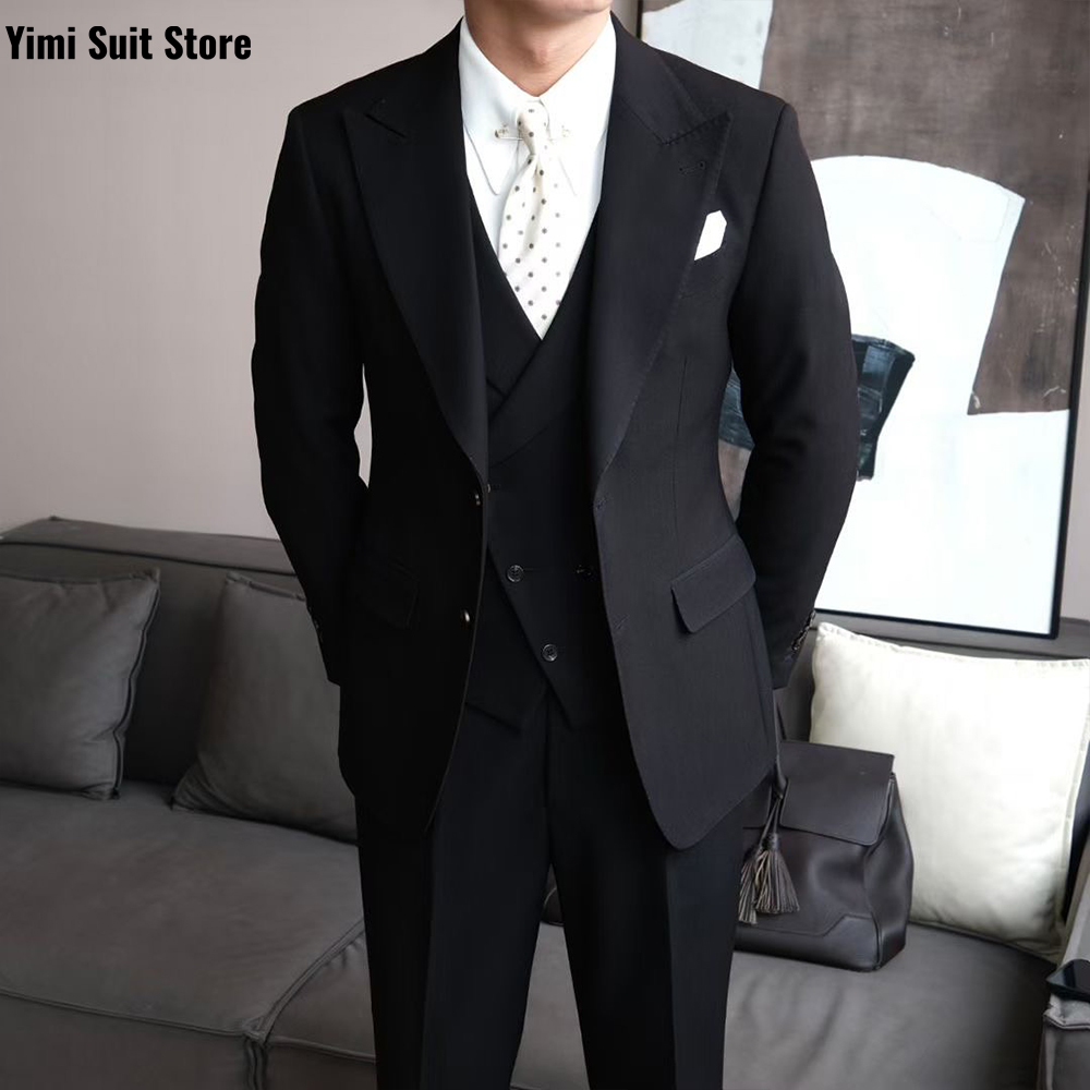 Черные мужские костюмы высоког – обзор и цена Men Formal Wear Modern