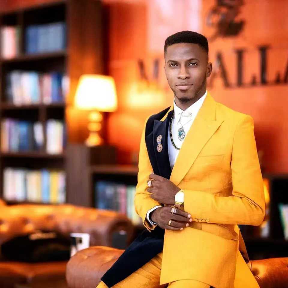 Черный, желтый мужской костюм, – обзор и цена Formal Wear For Men Yellow
