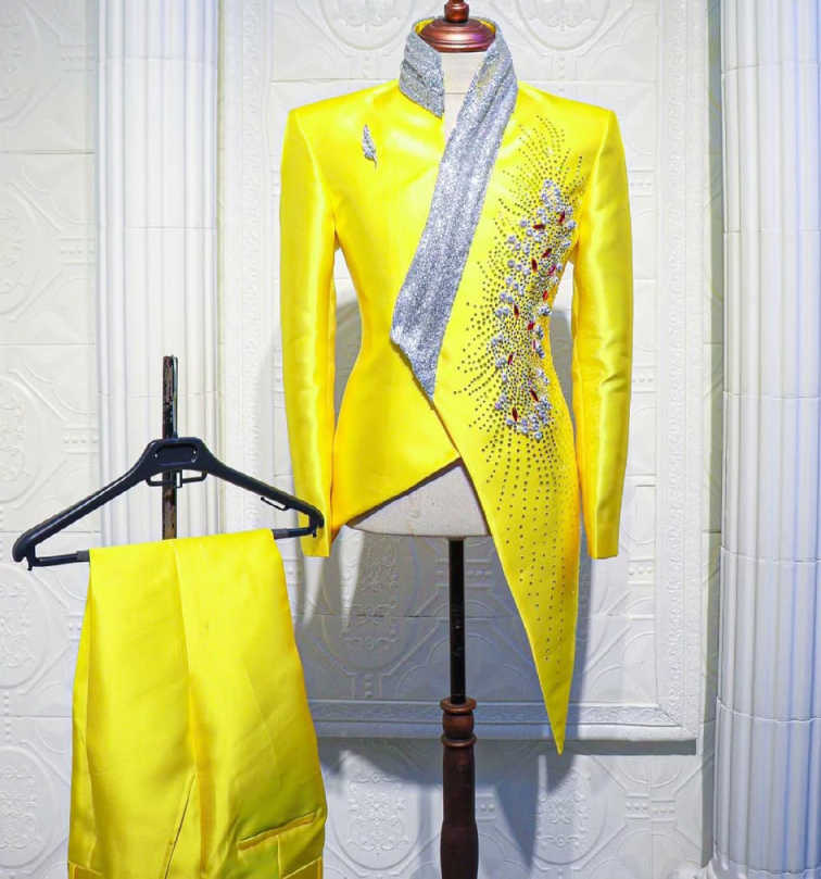 Модные желтые свадебные смокин – обзор и цена Formal Wear For Men Yellow