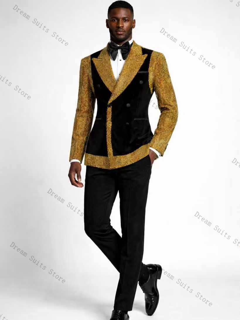 Мужской костюм Golden Crystals – обзор и цена Men Formal Wear With Coat