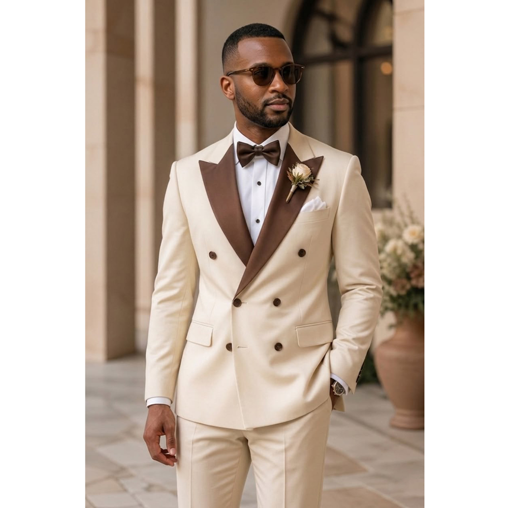 Мужской двубортный смокинг с о – обзор и цена Men Formal Wear Modern